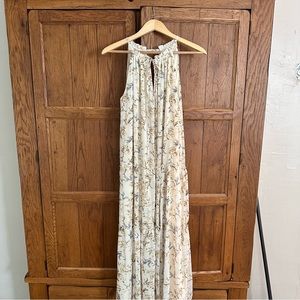 Floral Halter Maxi Dress